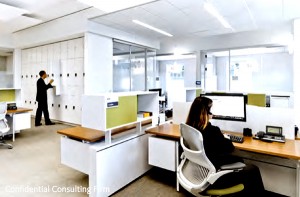 A workspace designed by Gensler