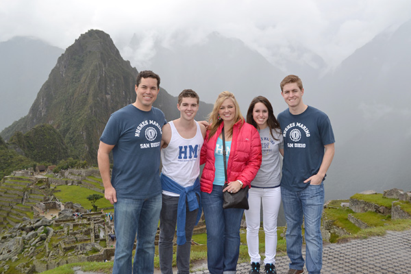 Hughes family Machu Picchu