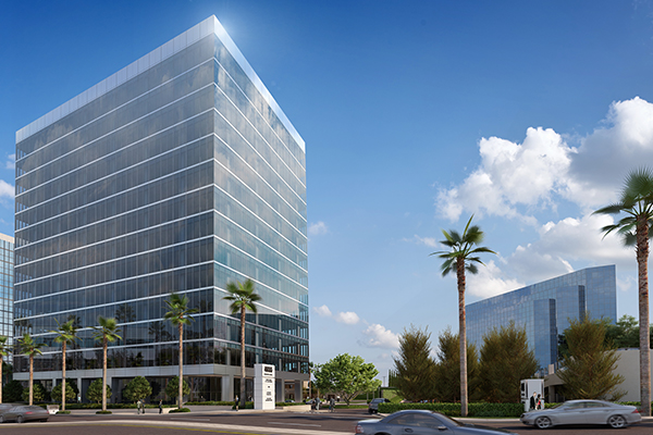 One La Jolla Center, The Irvine Company’s newest office tower, will bring much-needed class A space to the UTC submarket (image via The Irvine Company).